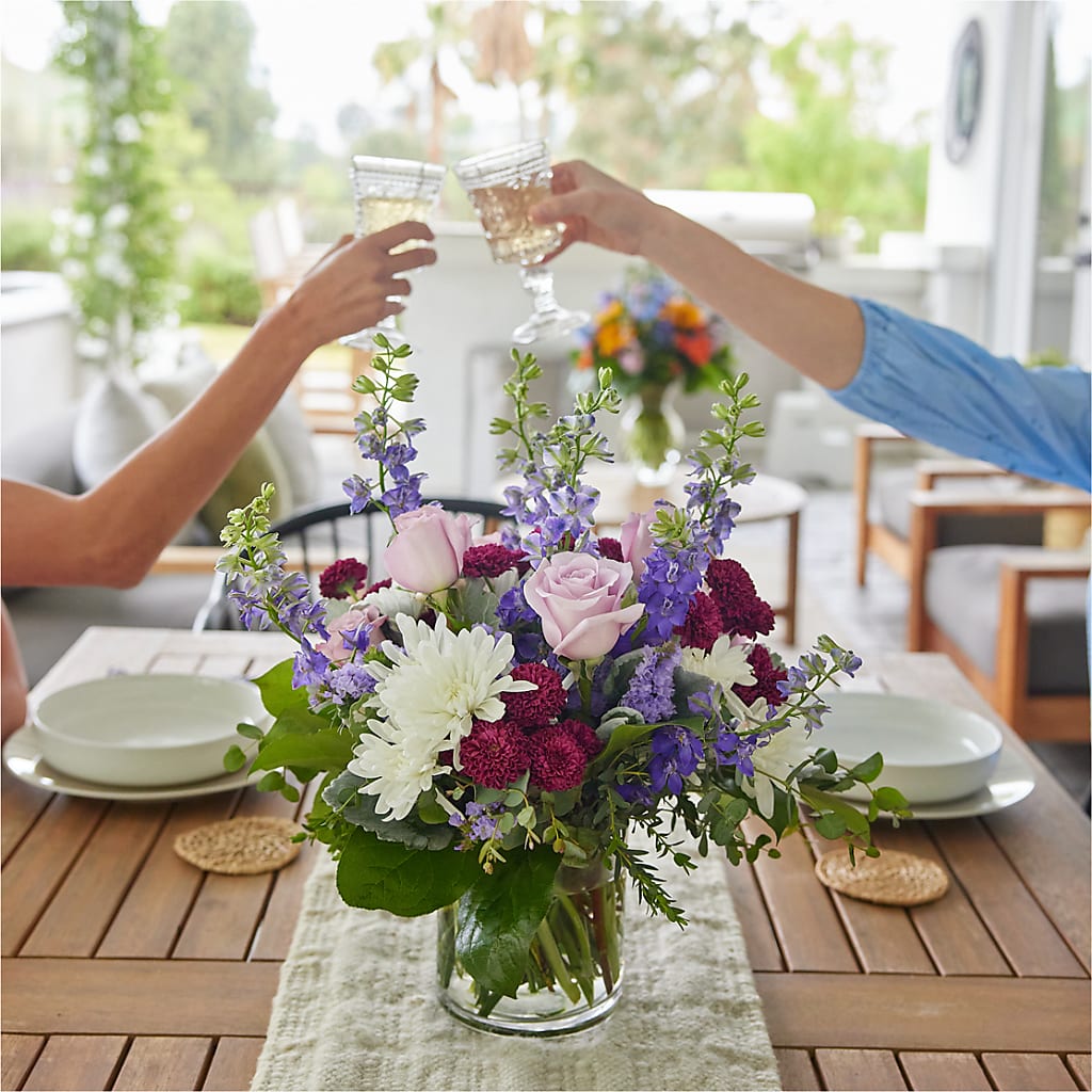 Violet Frost Bouquet – New Life Flower And Gifts, Rincon GA