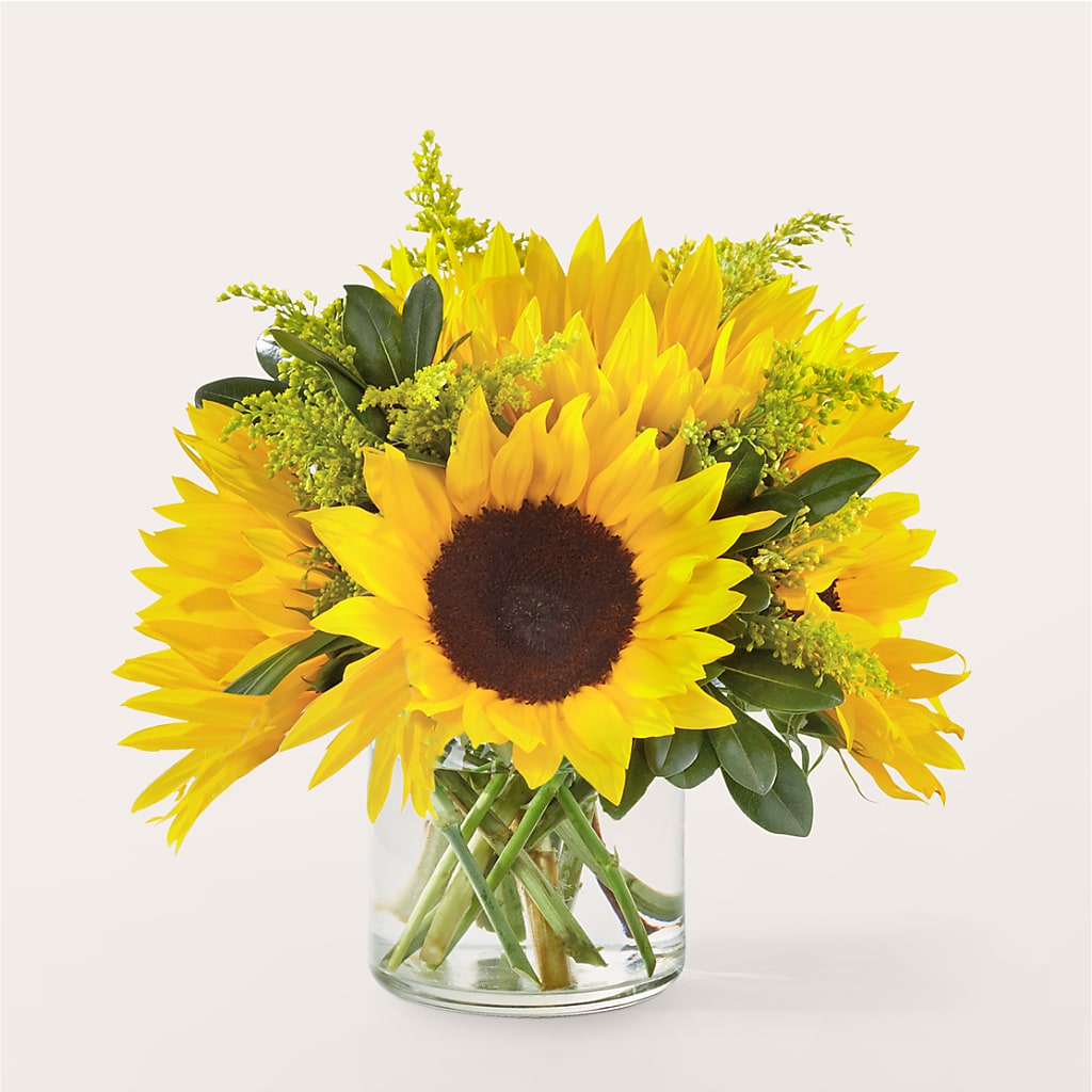 Beaming Sunflower Bouquet – New Life Flower And Gifts, Rincon GA