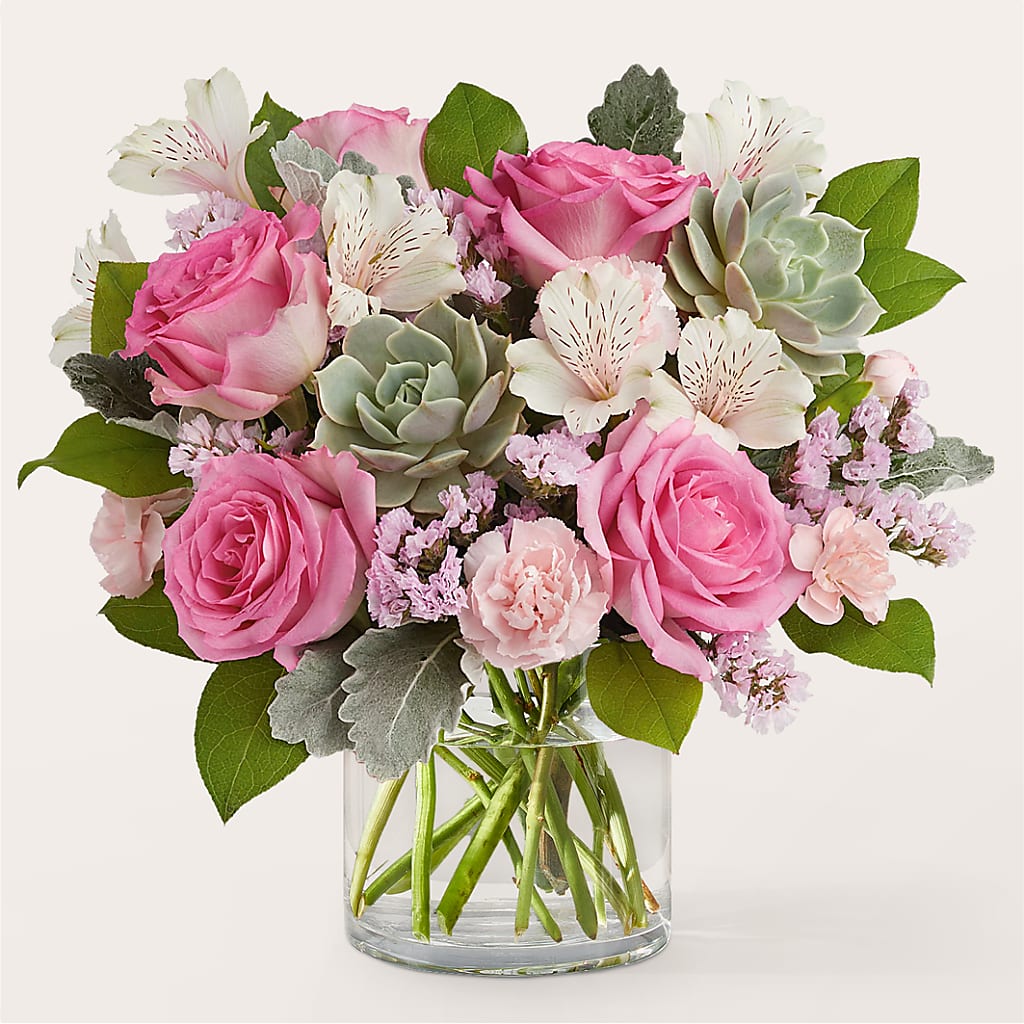 Dusty Rose Bouquet – New Life Flower And Gifts, Rincon GA