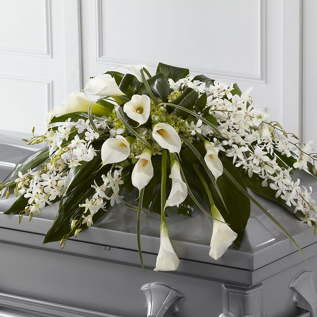 Angel Wings Casket Spray – New Life Flower And Gifts, Rincon GA