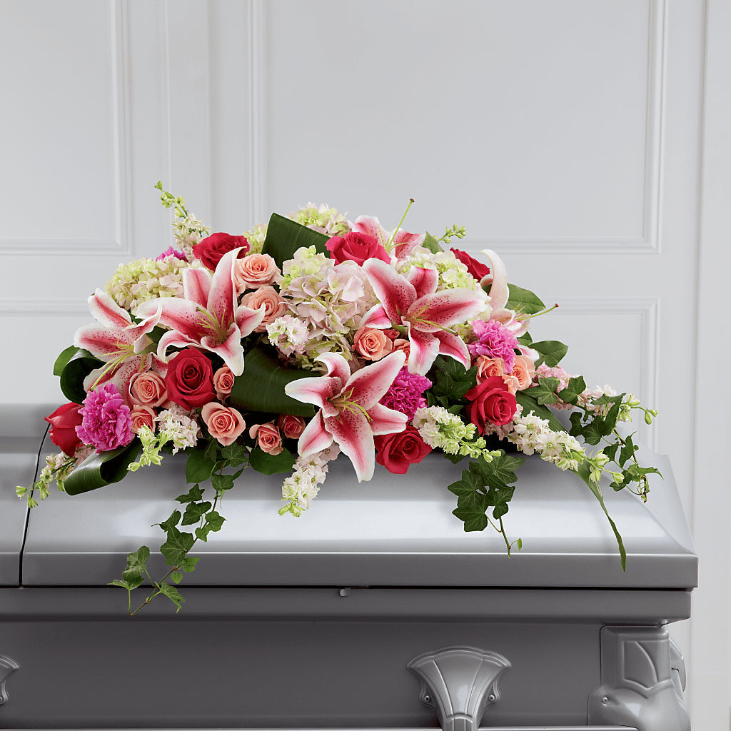 Splendid Grace Casket Spray – New Life Flower And Gifts, Rincon GA