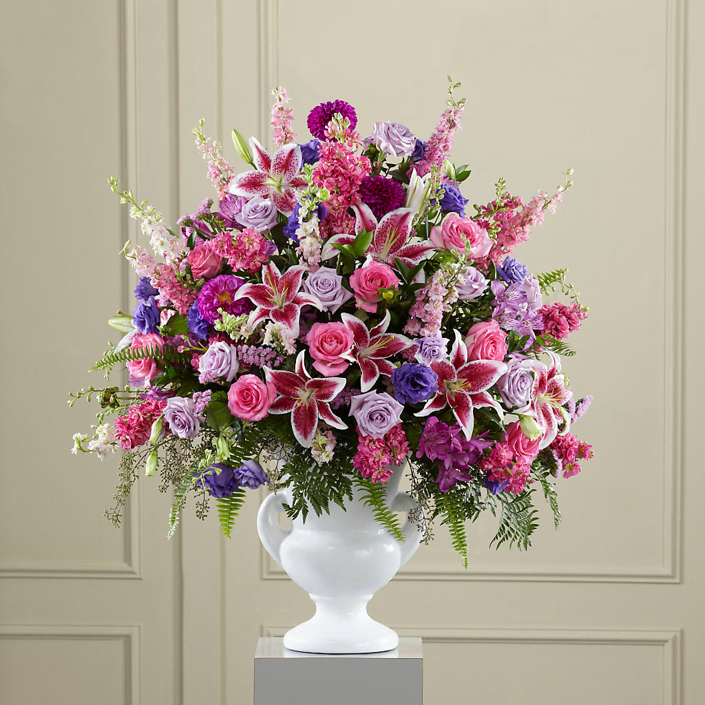 Peaceful Tribute Arrangement – New Life Flower And Gifts, Rincon GA
