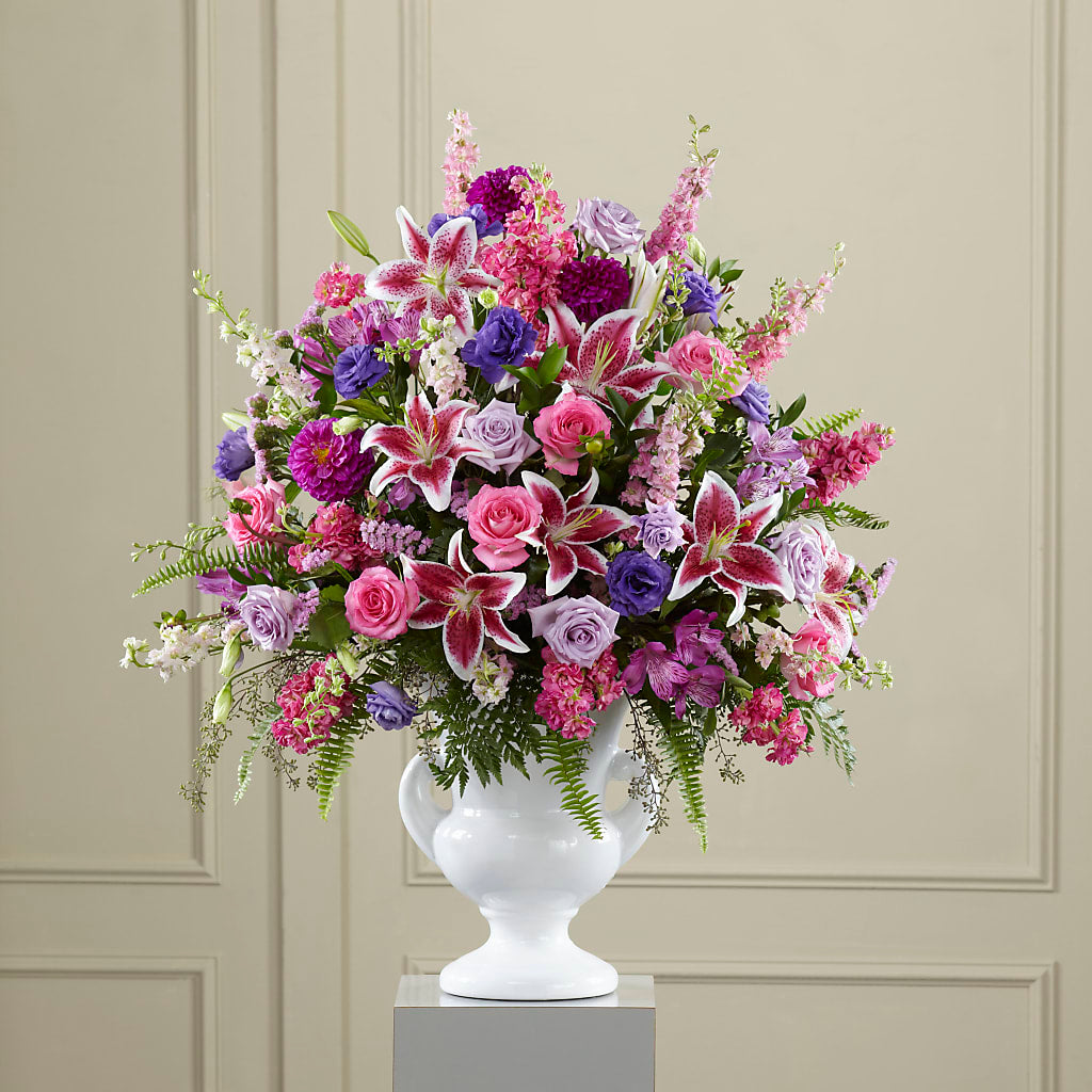 Peaceful Tribute Arrangement – New Life Flower And Gifts, Rincon GA