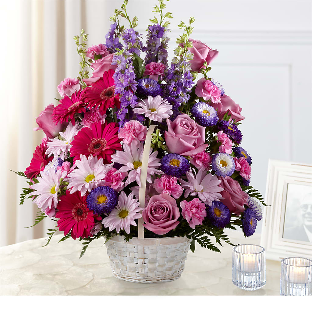 Pastel Peace Basket – New Life Flower And Gifts, Rincon GA
