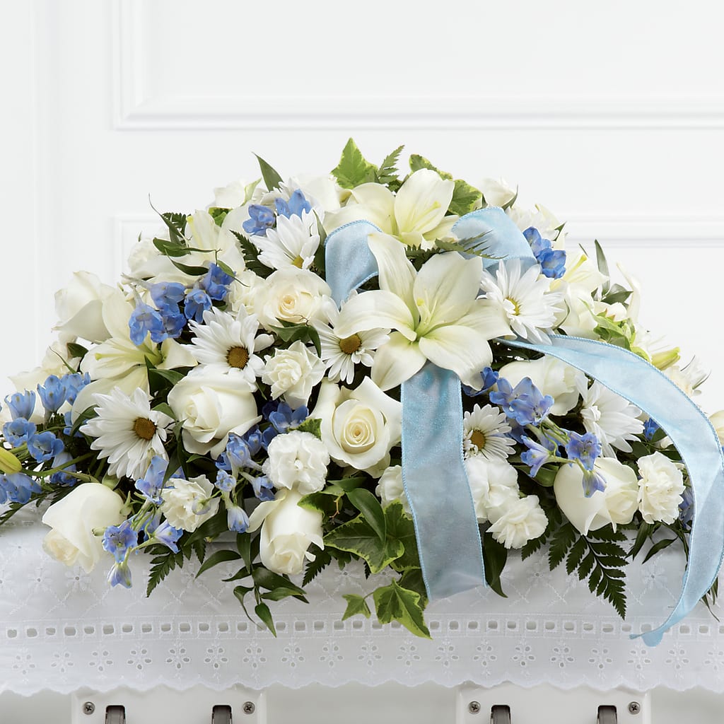 Tender Treasure Casket Spray – New Life Flower And Gifts, Rincon GA