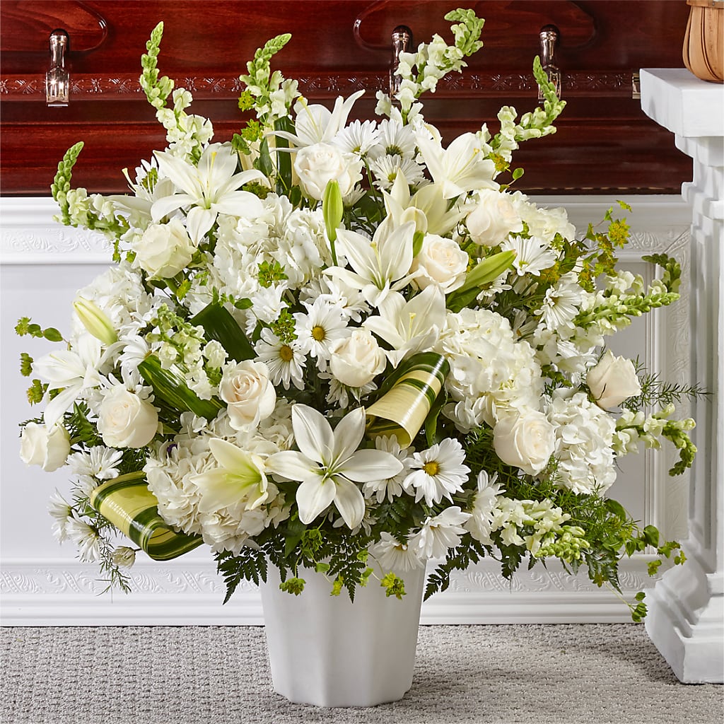 Thoughts of Tranquility Floor Basket – New Life Flower And Gifts, Rincon GA