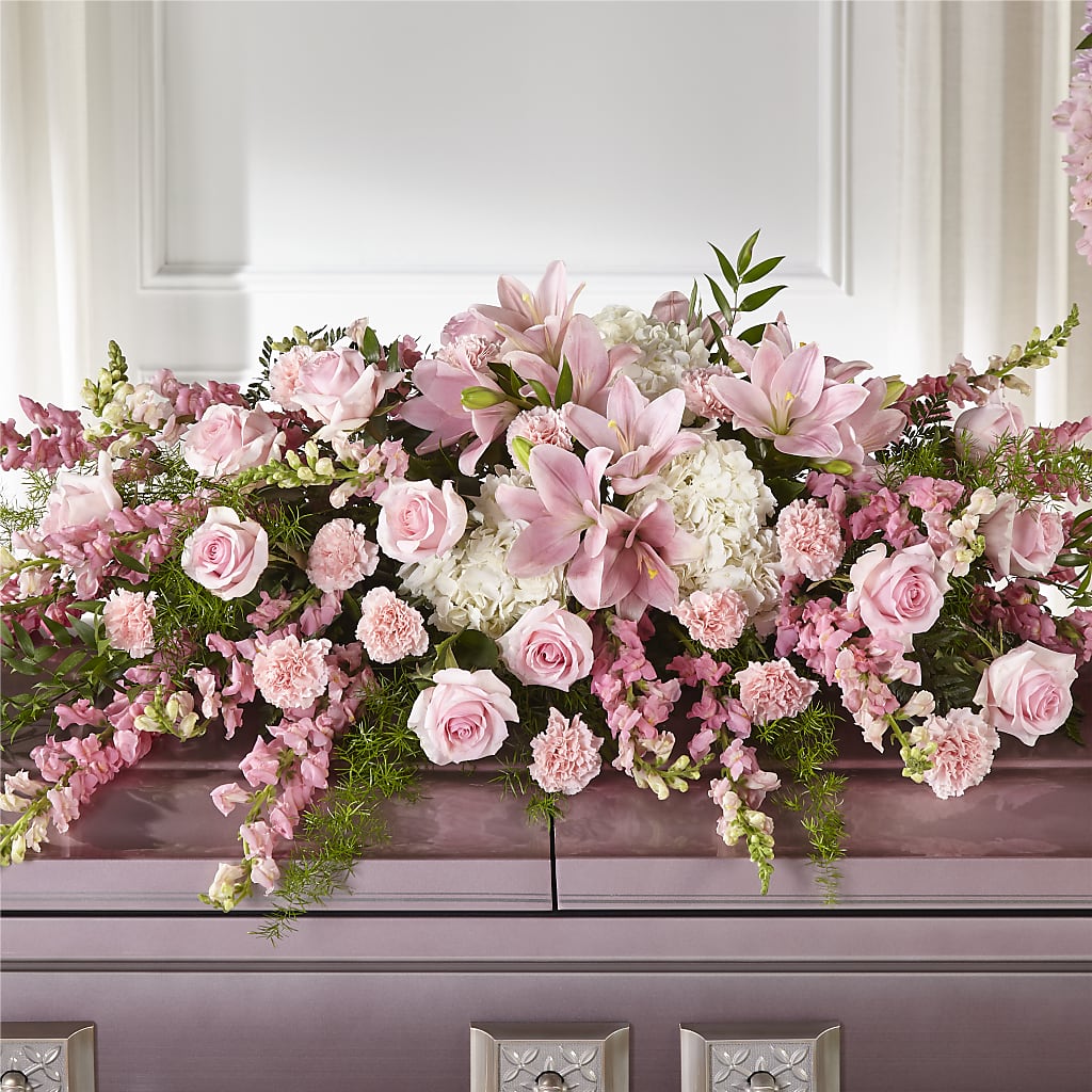 Life & Remembrance Casket Spray – New Life Flower And Gifts, Rincon GA
