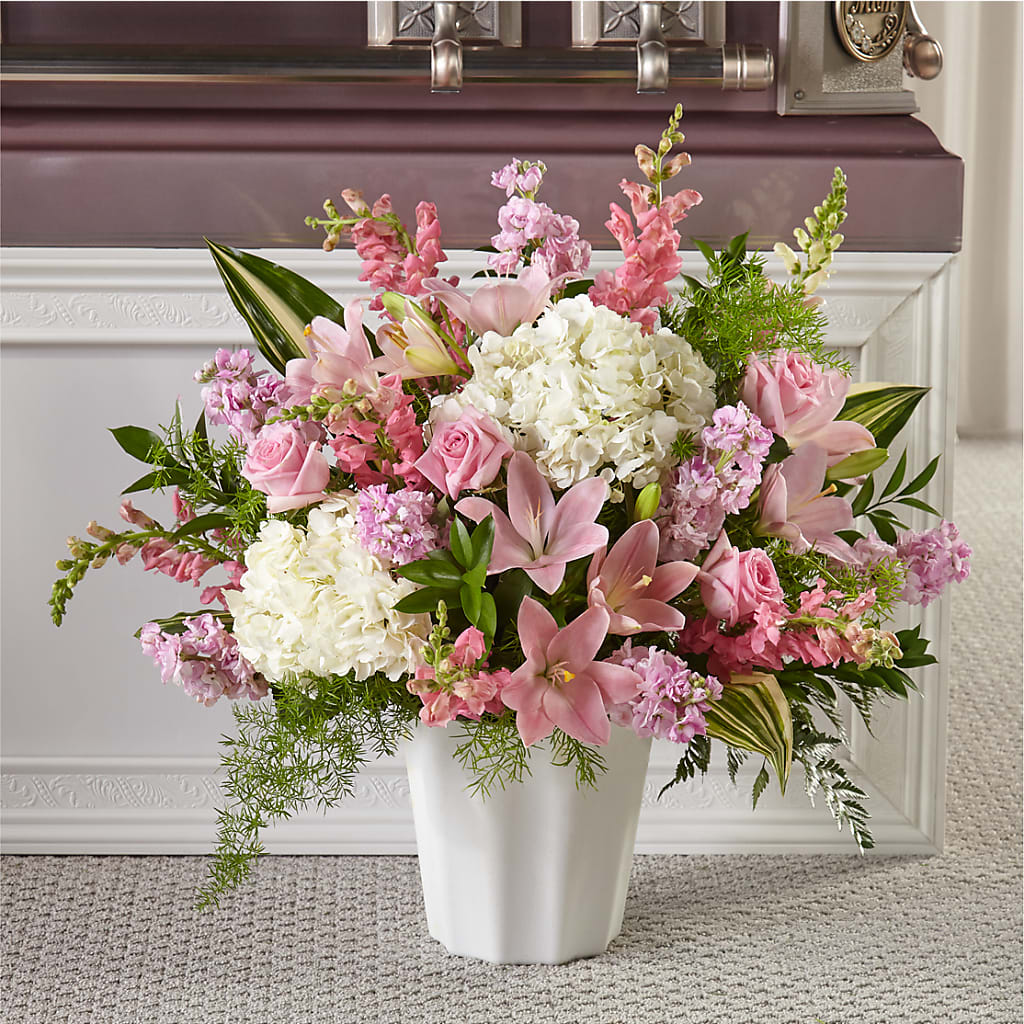 Simply Serene Floor Basket – New Life Flower And Gifts, Rincon GA