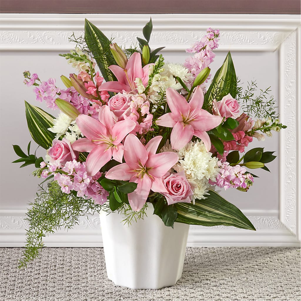 Simply Serene Floor Basket – New Life Flower And Gifts, Rincon GA