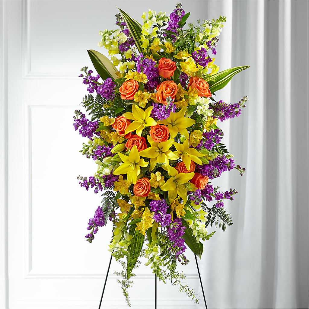 Thoughtful Prayers Standing Spray – New Life Flower And Gifts, Rincon GA