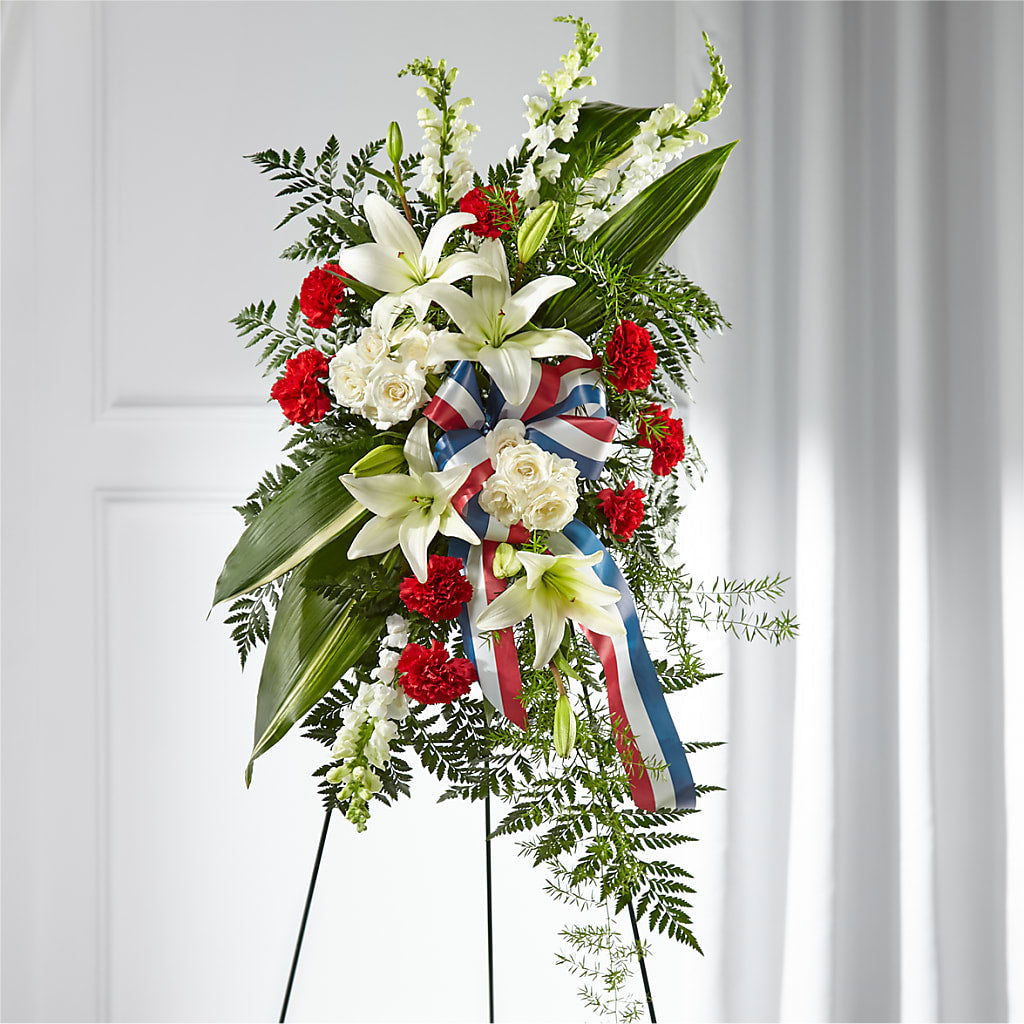 Stars of Life Standing Spray – New Life Flower And Gifts, Rincon GA
