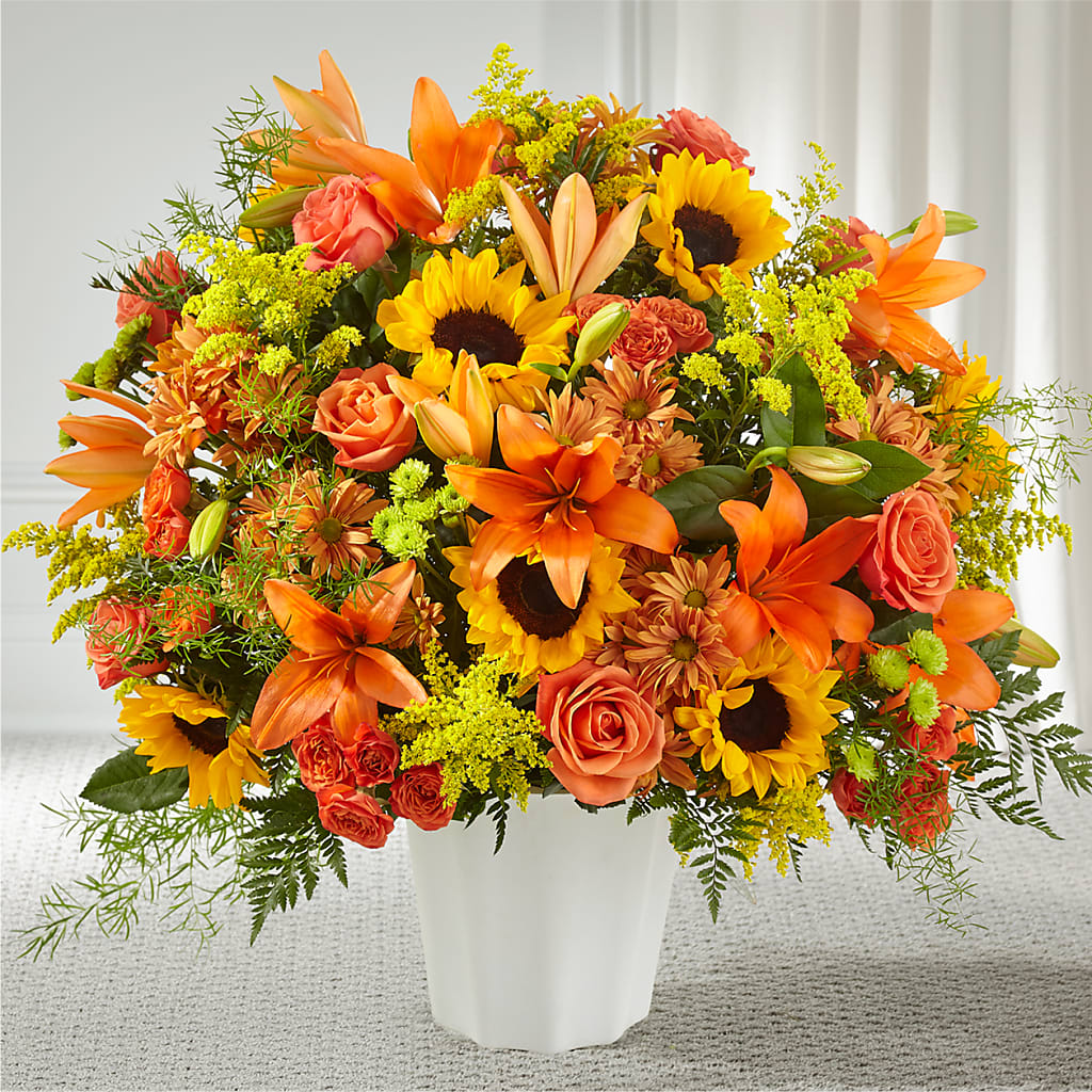 Harvest Thoughts Floor Basket – New Life Flower And Gifts, Rincon GA