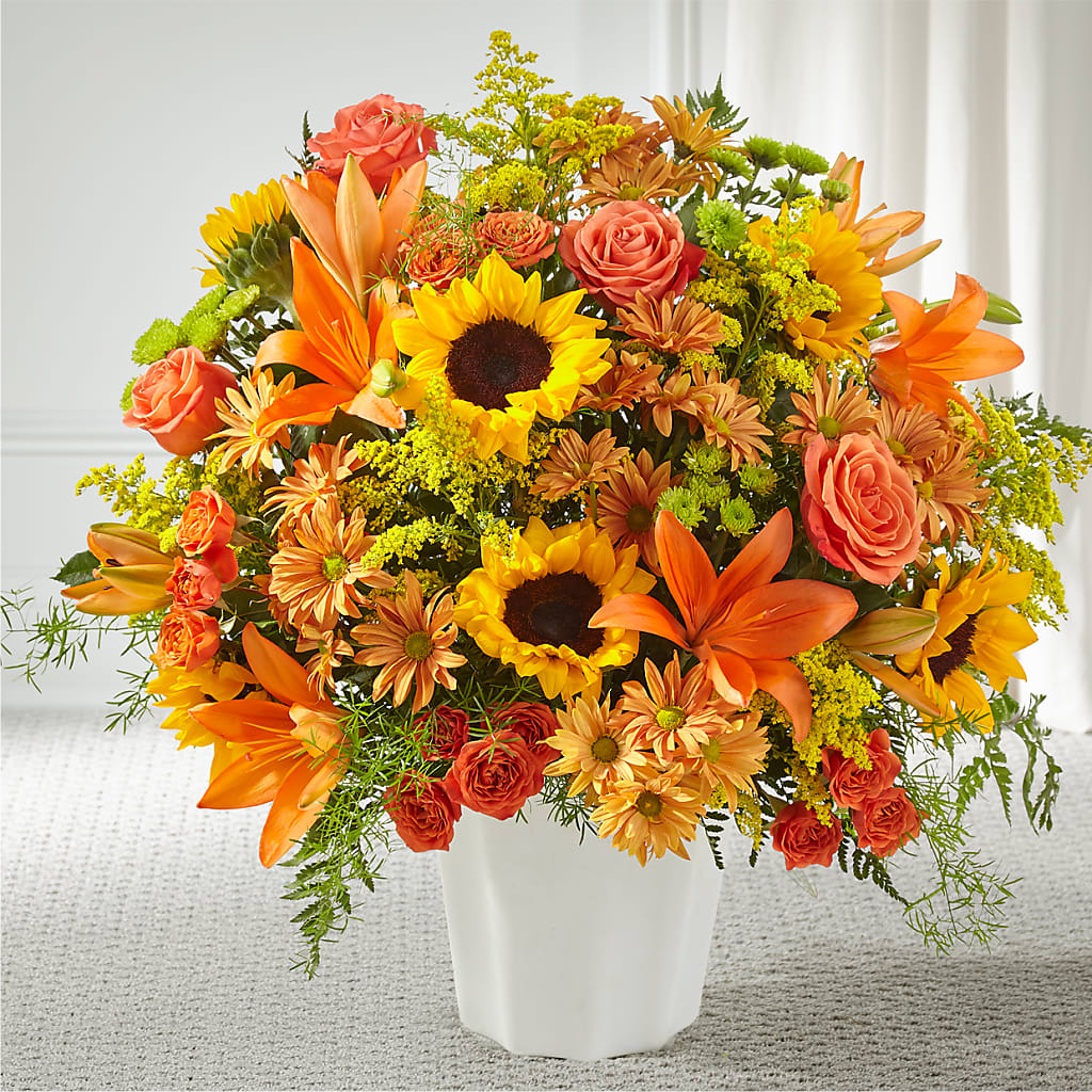 Harvest Thoughts Floor Basket – New Life Flower And Gifts, Rincon GA