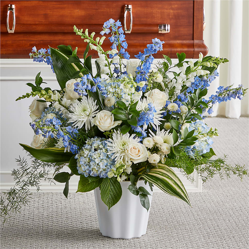 Everlasting Memories Floor Basket – New Life Flower And Gifts, Rincon GA