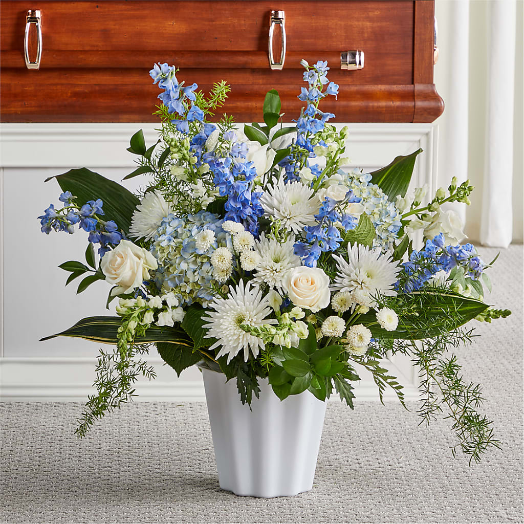 Everlasting Memories Floor Basket – New Life Flower And Gifts, Rincon GA