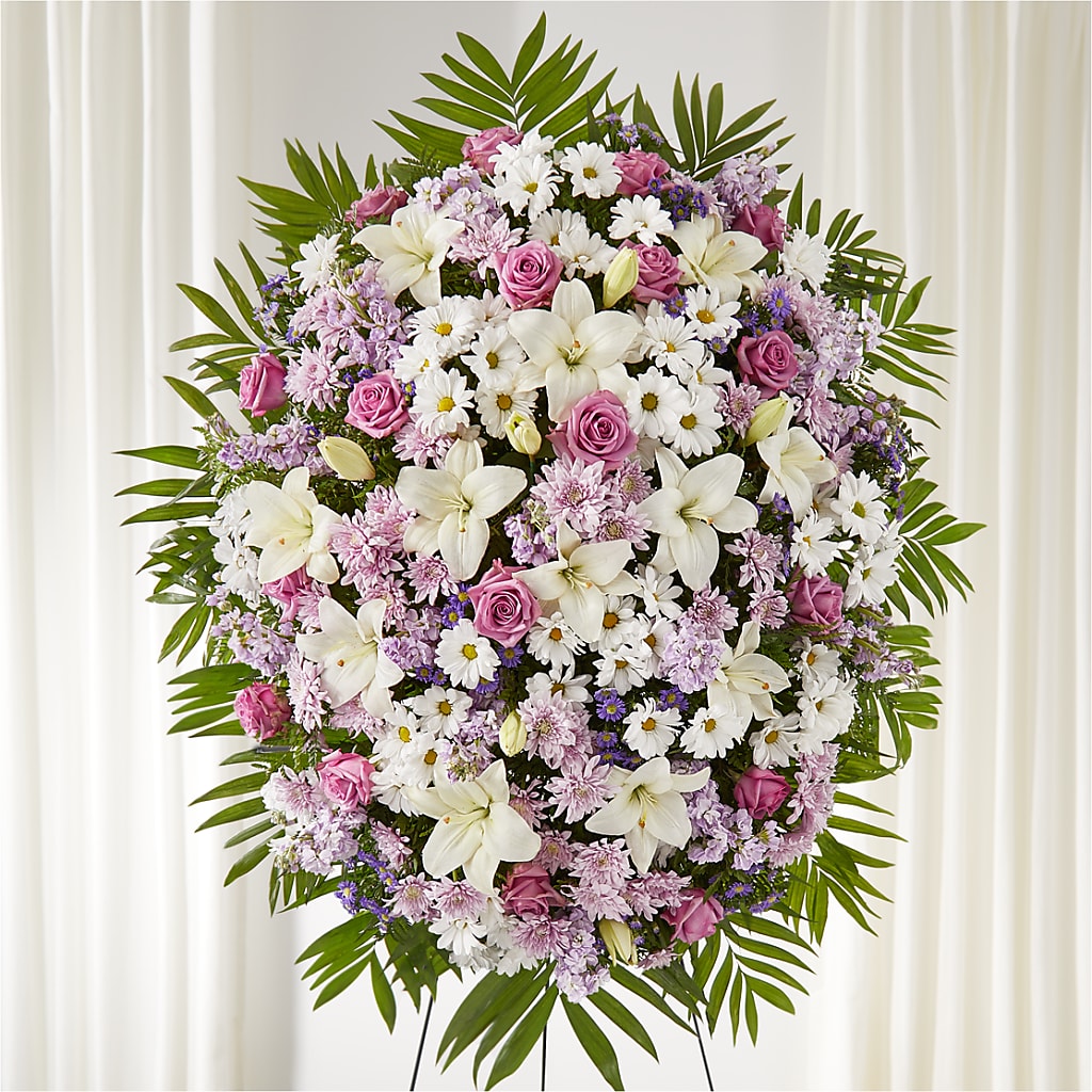 Surrounded by Love Standing Spray – New Life Flower And Gifts, Rincon GA