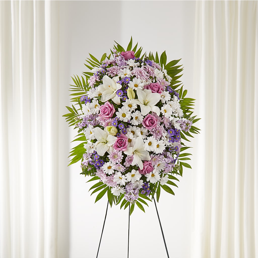 Surrounded by Love Standing Spray – New Life Flower And Gifts, Rincon GA