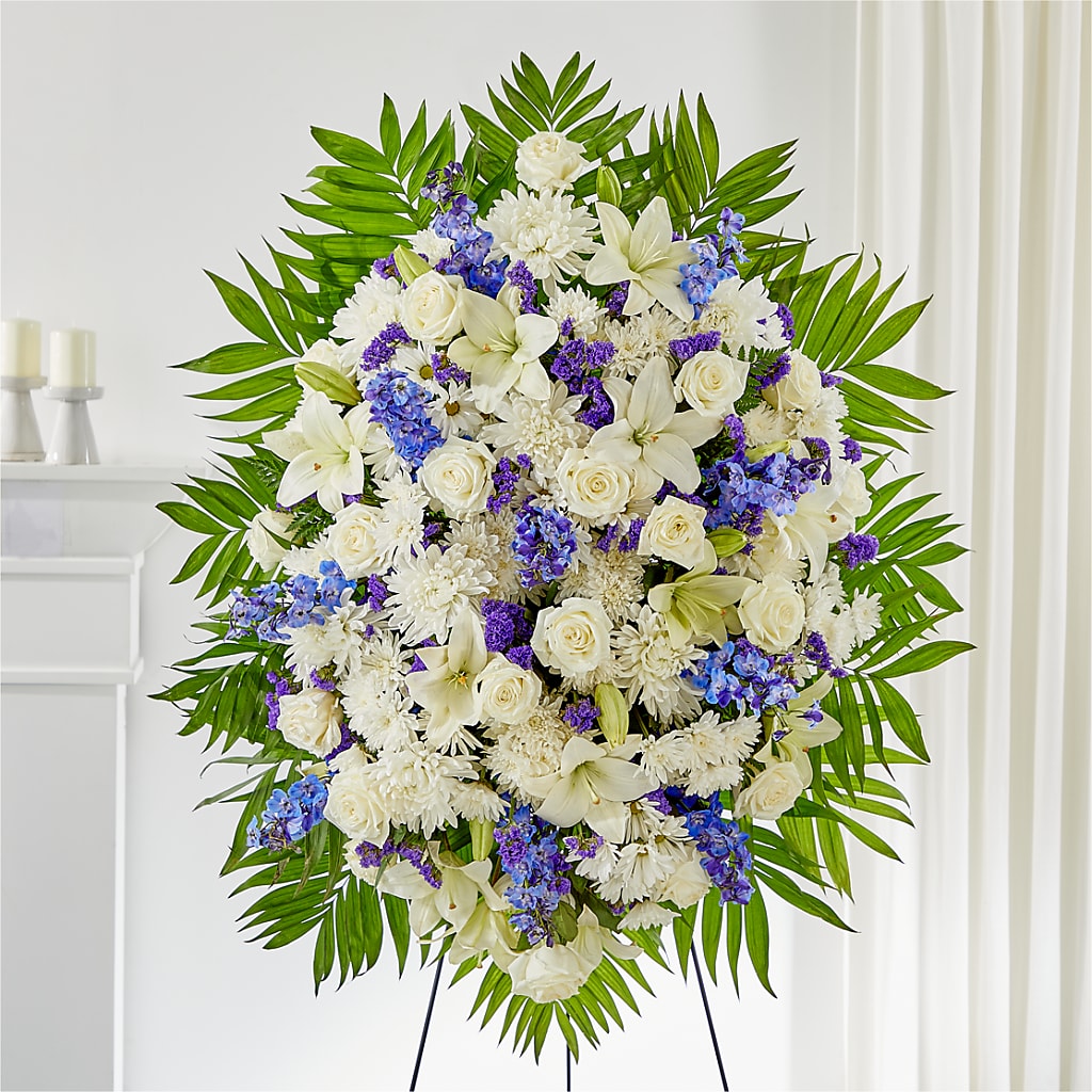 At Rest Standing Spray – New Life Flower And Gifts, Rincon GA