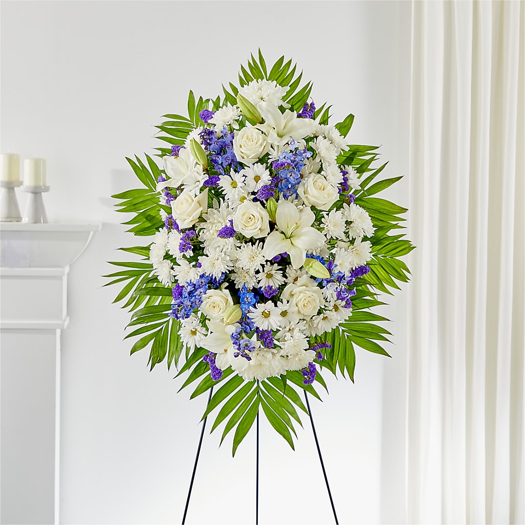 At Rest Standing Spray – New Life Flower And Gifts, Rincon GA