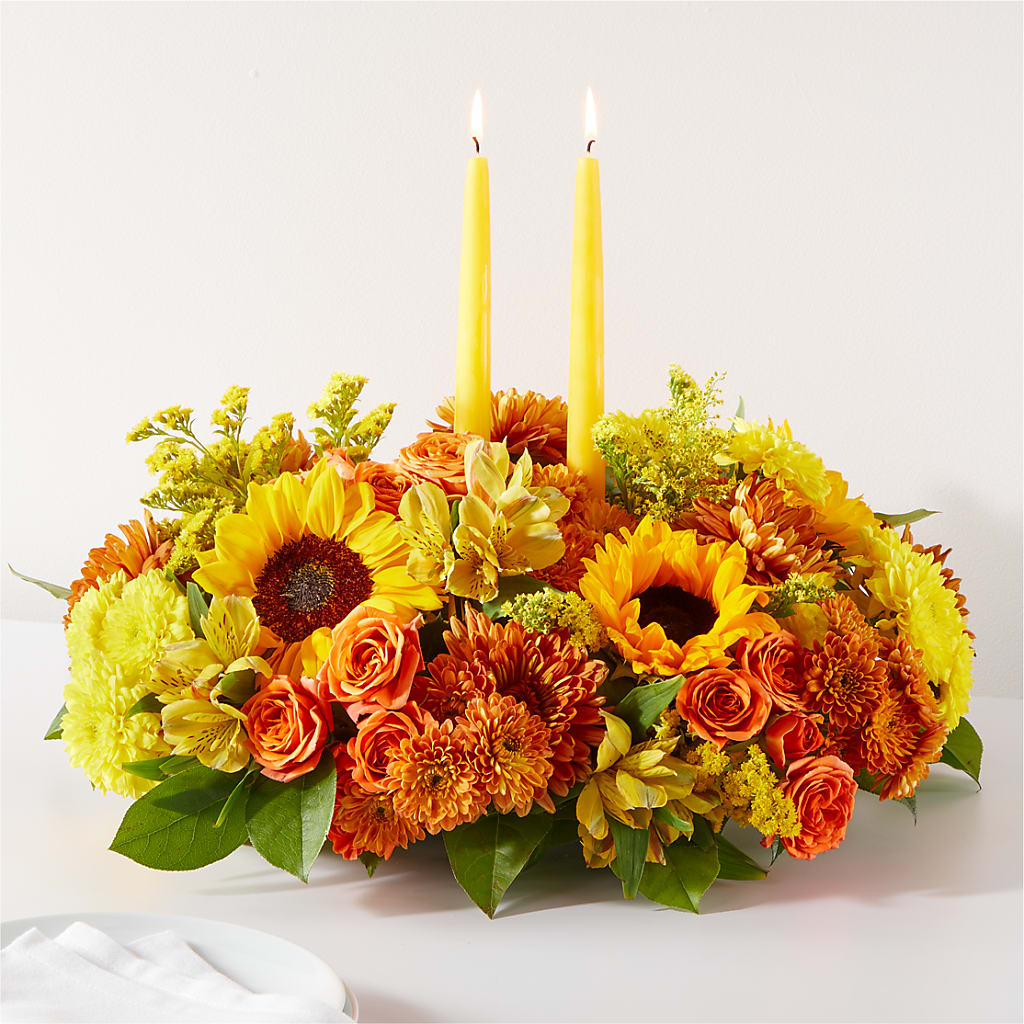 Autumn Harmony Centerpiece – New Life Flower And Gifts, Rincon GA