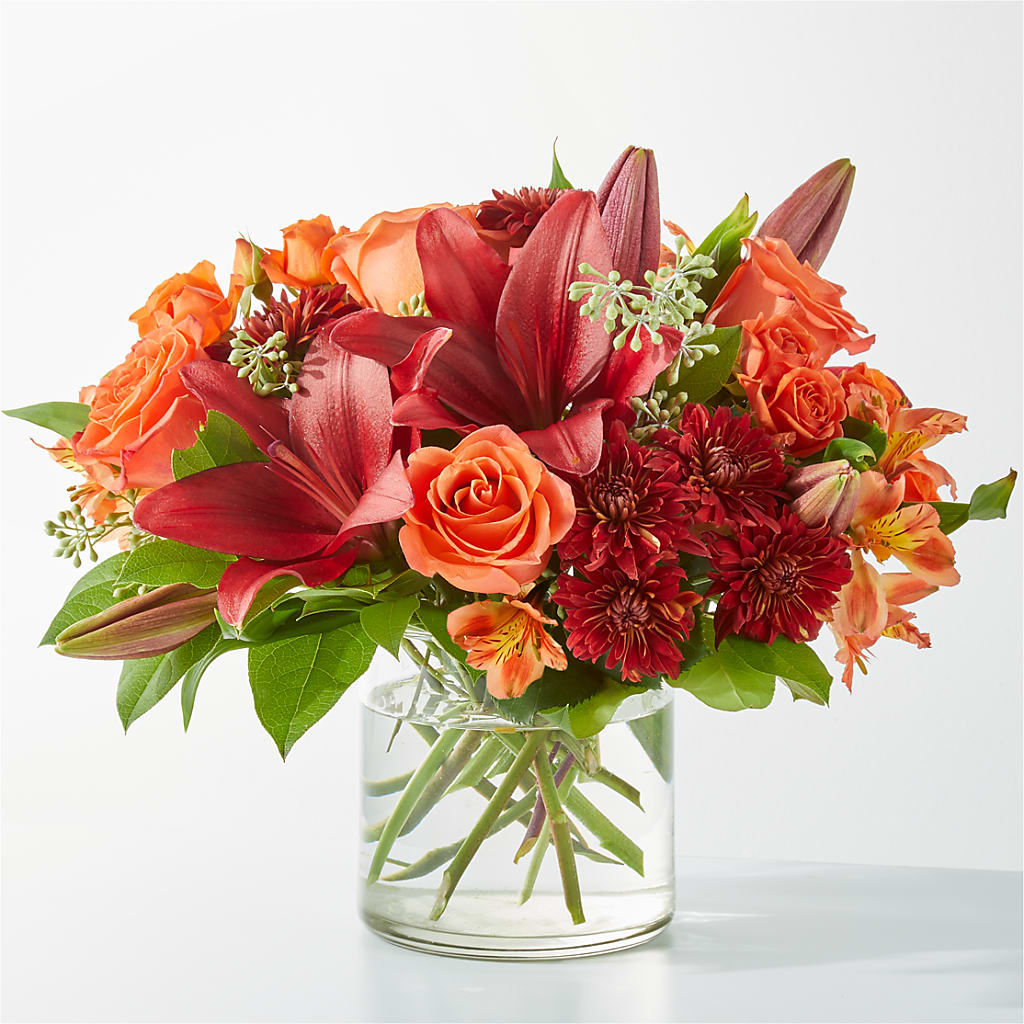 Crimson Leaves Bouquet – New Life Flower And Gifts, Rincon GA
