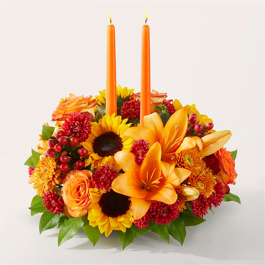 Grateful Centerpiece – New Life Flower And Gifts, Rincon GA