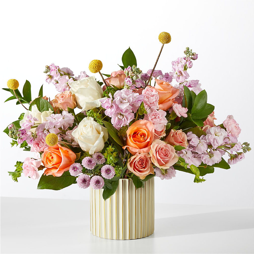 French Market Bouquet with Ivory Vase – New Life Flower And Gifts, Rincon GA