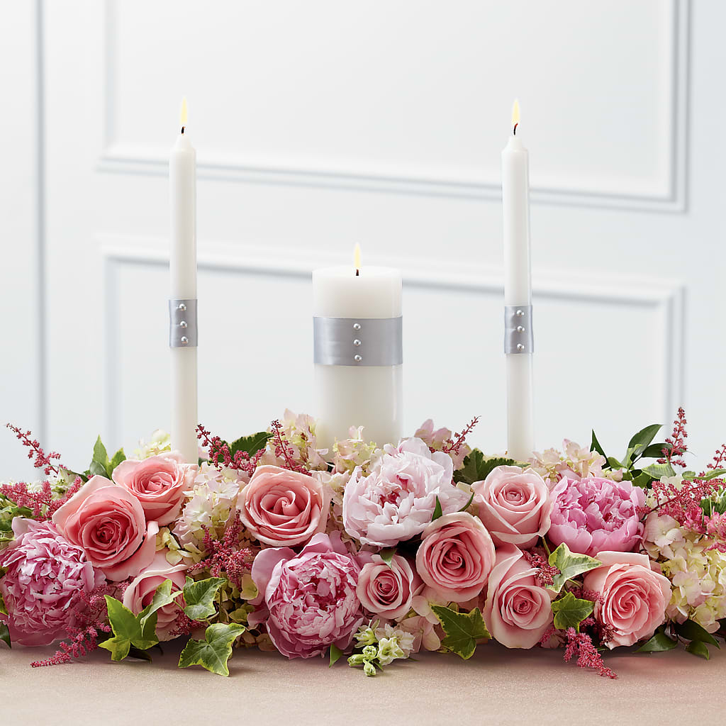 Worldwide Romance Unity Candle Arrangement – New Life Flower And Gifts, Rincon GA