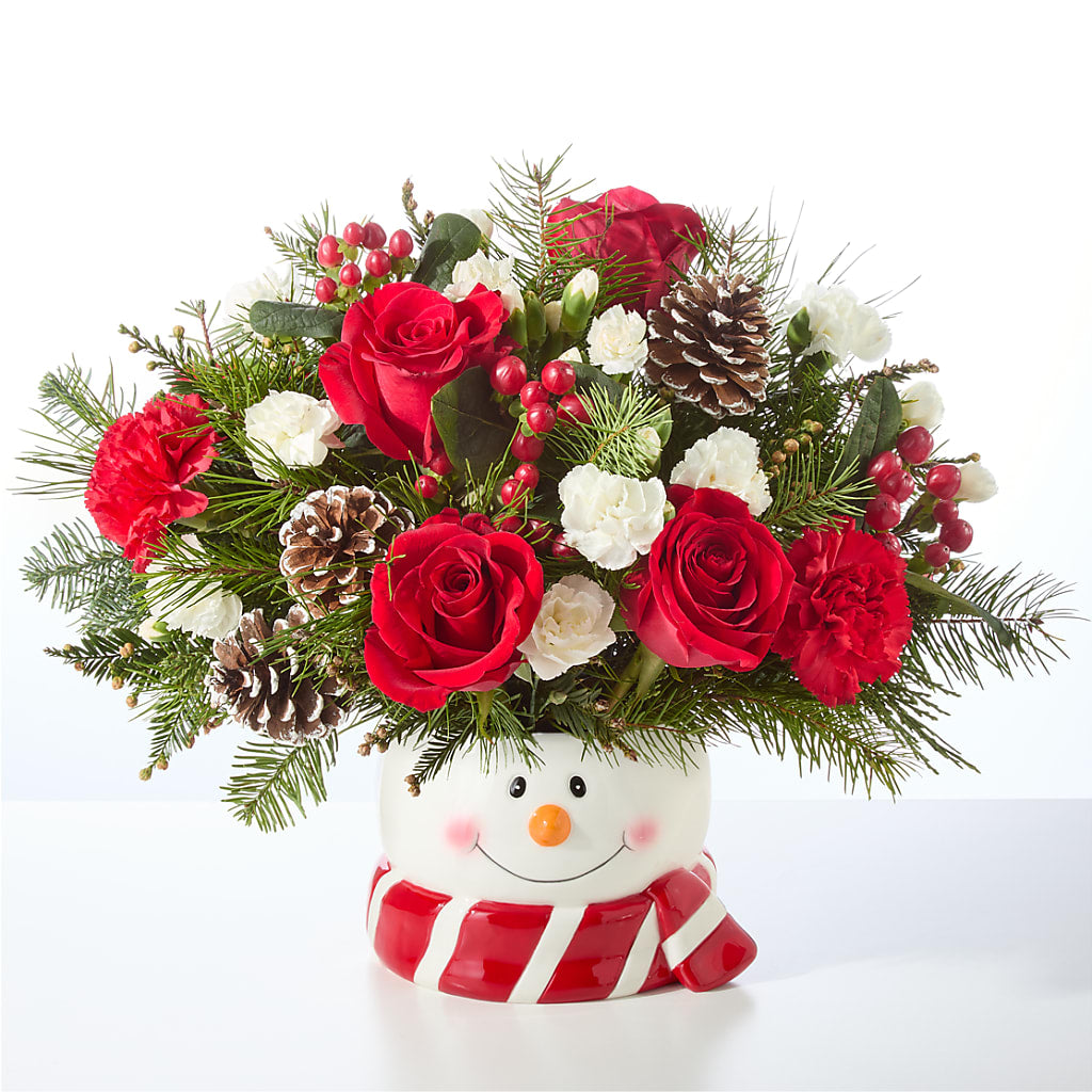Jolly Snowman Bouquet –  New Life Flower And Gifts, Rincon GA