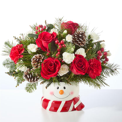 Jolly Snowman Bouquet –  New Life Flower And Gifts, Rincon GA
