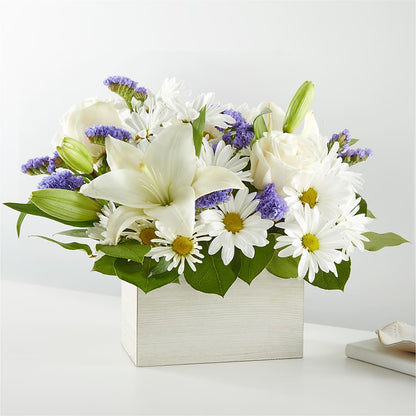 Beyond Blue Box Bouquet –  New Life Flower And Gifts, Rincon GA