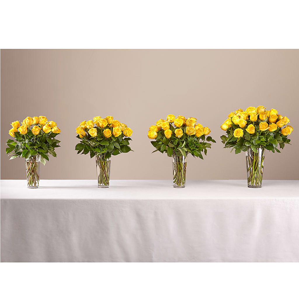 Long Stem Yellow Rose Bouquet –  New Life Flower And Gifts, Rincon GA