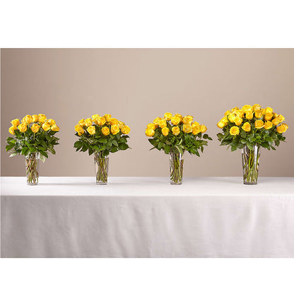 Long Stem Yellow Rose Bouquet –  New Life Flower And Gifts, Rincon GA