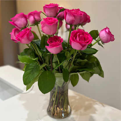 Long Stem Pink Rose Bouquet –  New Life Flower And Gifts, Rincon GA