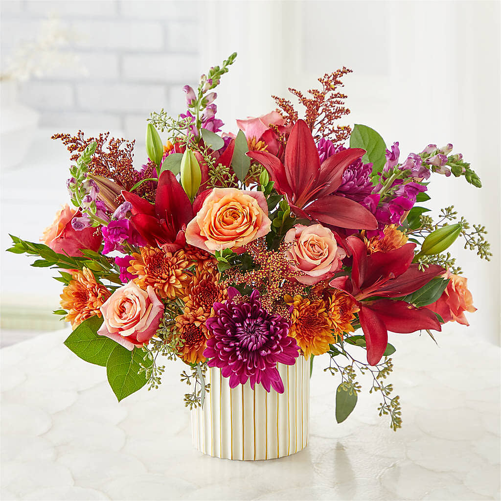 Burgundy Landscape Bouquet –  New Life Flower And Gifts, Rincon GA