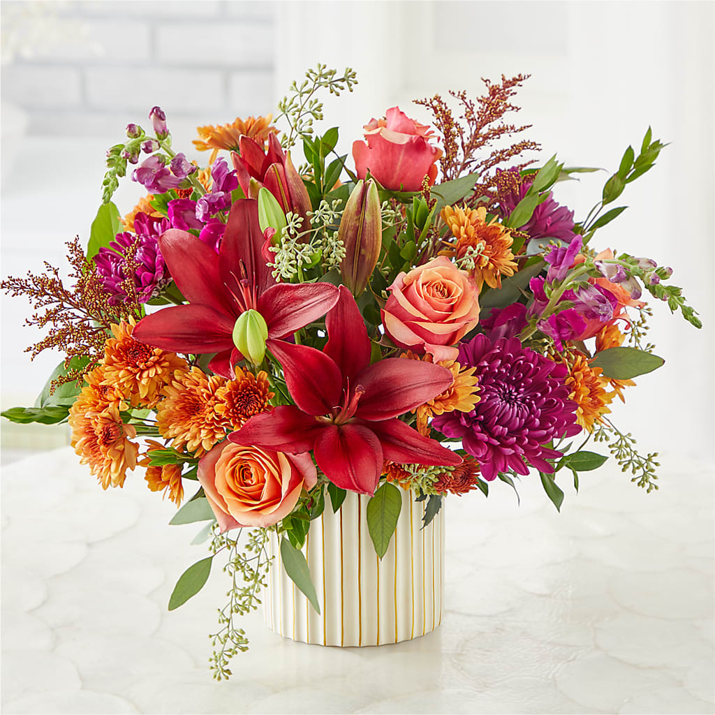 Burgundy Landscape Bouquet –  New Life Flower And Gifts, Rincon GA