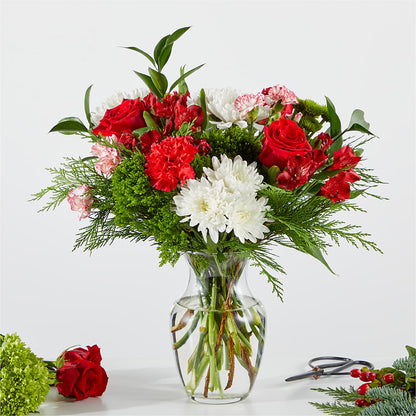 Merry Moment Bouquet – A Florist Original –  New Life Flower And Gifts, Rincon GA