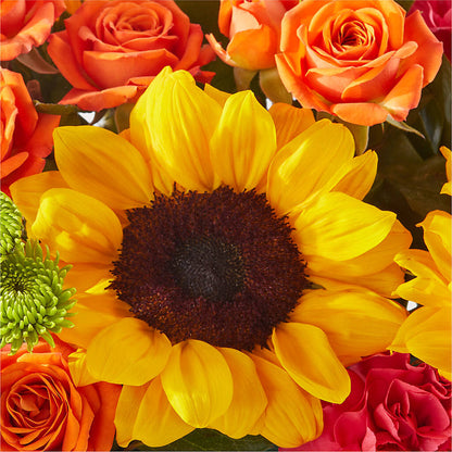 Sun-drenched Blooms Box Bouquet –  New Life Flower And Gifts, Rincon GA