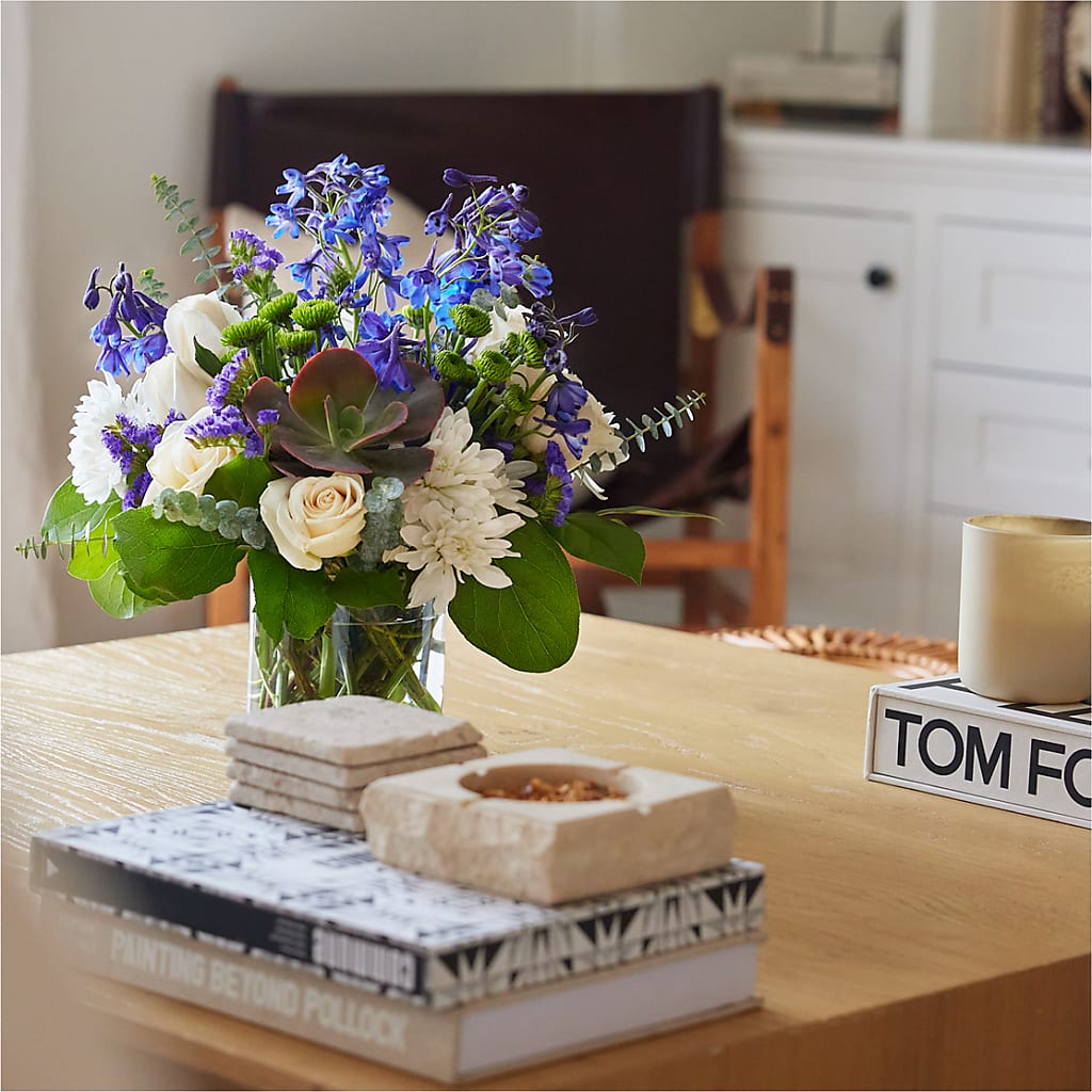 Cerulean Waves Bouquet –  New Life Flower And Gifts, Rincon GA