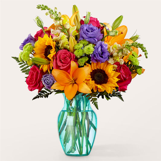 Double Rainbow Bouquet –  New Life Flower And Gifts, Rincon GA