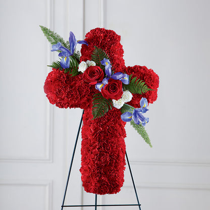 Faithful Hero Floral Cross –  New Life Flower And Gifts, Rincon GA