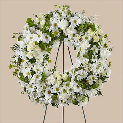 Faithful Wishes Wreath –  New Life Flower And Gifts, Rincon GA