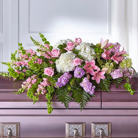 Life's Gratitude Casket Spray –  New Life Flower And Gifts, Rincon GA