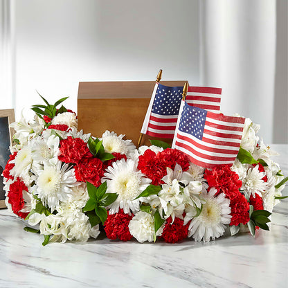 Spirit of Patriotism Cremation Adornment –  New Life Flower And Gifts, Rincon GA