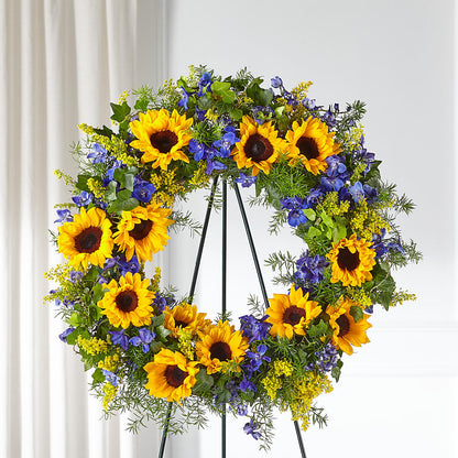 Bright Rays Wreath –  New Life Flower And Gifts, Rincon GA