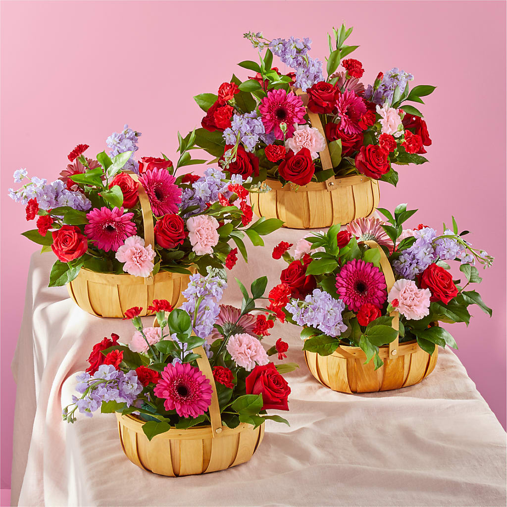 Pink Picnic Basket –  New Life Flower And Gifts, Rincon GA