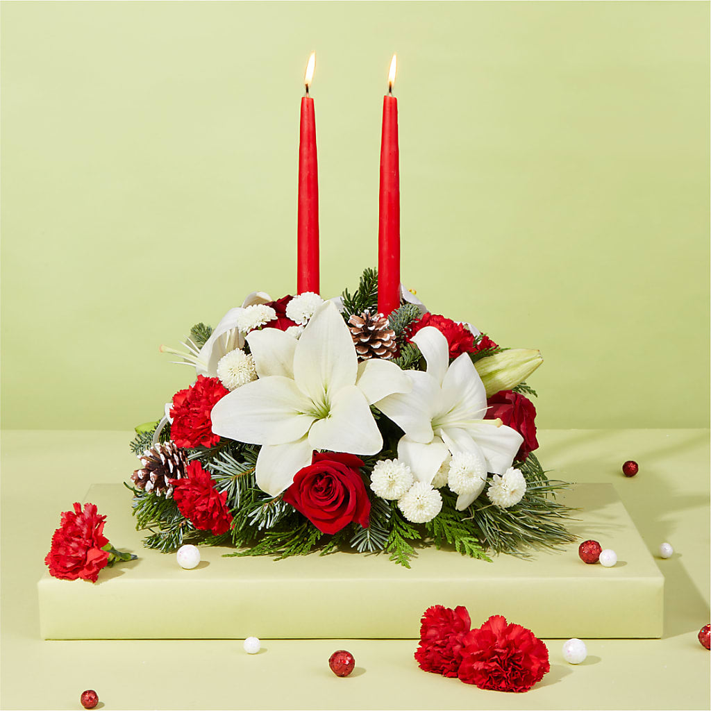Seasonal Festivities Centerpiece –  New Life Flower And Gifts, Rincon GA