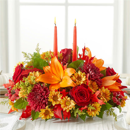 Autumn's Embrace Centerpiece –  New Life Flower And Gifts, Rincon GA