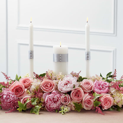 Worldwide Romance Unity Candle Arrangement –  New Life Flower And Gifts, Rincon GA